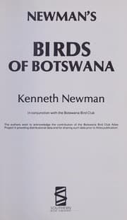 Tapa de Newman's birds of Botswana