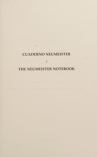 Tapa de Cuaderno neumeister