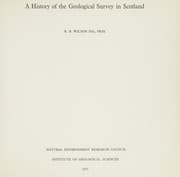 Tapa de A history of the Geological Survey in Scotland
