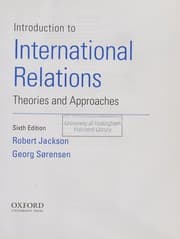Tapa de Introduction to International Relations