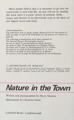 Tapa de Nature in the Town (Conservation)