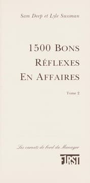 Tapa de 1500 bons réflexes en affaires