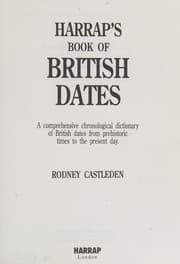 Tapa de Harrap's book of British dates
