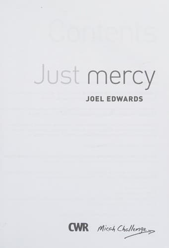 Tapa de Just mercy