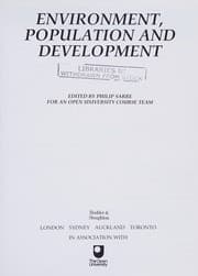 Tapa de Environment, Population and Development (Environment)