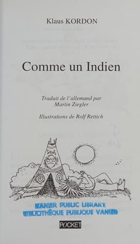 Tapa de Comme un Indien