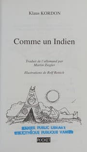Tapa de Comme un Indien