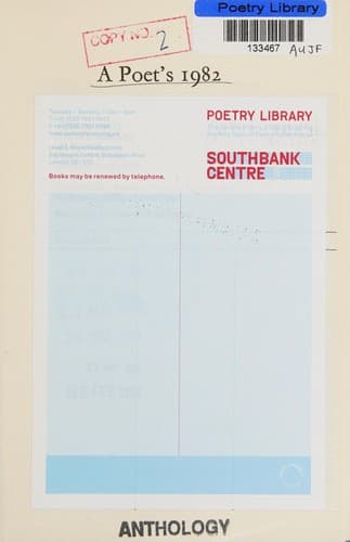 Tapa de A Poet's 1982