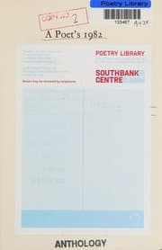 Tapa de A Poet's 1982