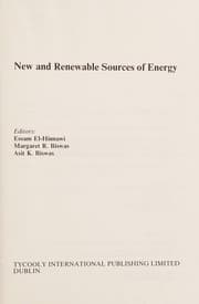 Tapa de New and renewable sources of energy