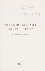 Tapa de Who is he, who am I, who are they?