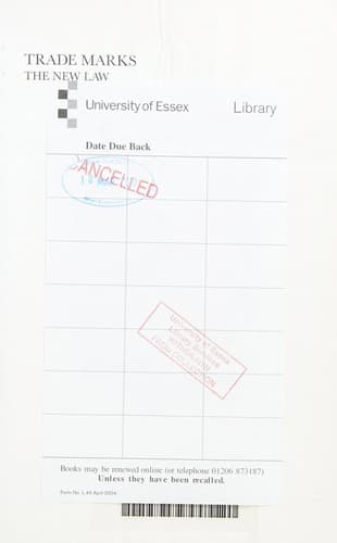 Tapa de Trade marks