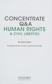 Tapa de Concentrate Questions and Answers Human Rights and Civil Liberties