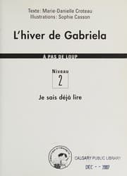 Tapa de L'hiver de Gabriela