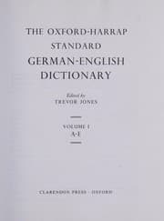 Tapa de The Oxford-Harrap standard German-English dictionary