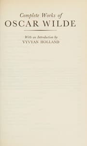 Tapa de Complete works of Oscar Wilde