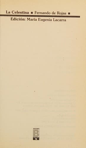 Tapa de La Celestina