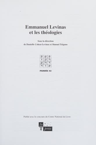 Tapa de Levinas et les théologies