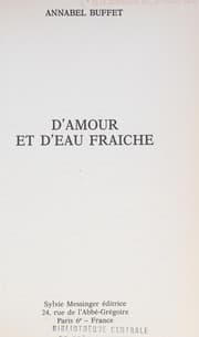 Tapa de D'amour et d'eau fraîche