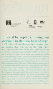 Tapa de Meanjin Vol 67 No 3