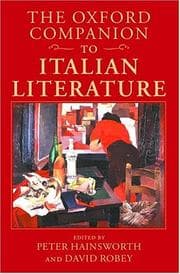 Tapa de The Oxford companion to Italian literature