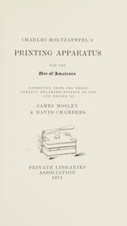 Tapa de Printing apparatus for the use of amateurs