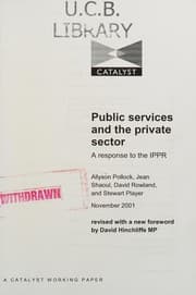 Tapa de Public services and the private sector