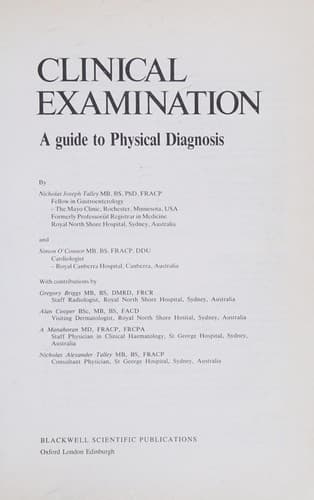 Tapa de Clinical Examination