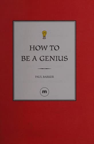 Tapa de How to be a genius