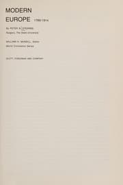 Tapa de Modern Europe, 1789-1914