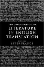 Tapa de The Oxford guide to literature in English translation