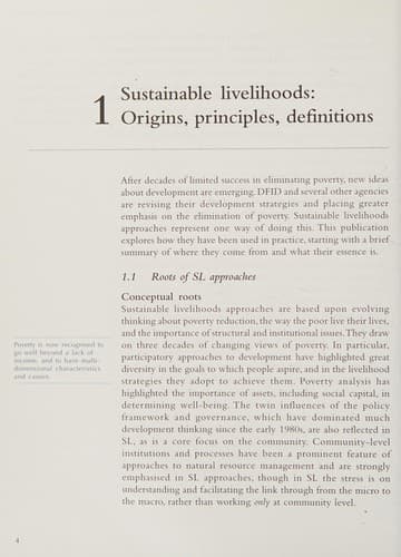 Tapa de Sustainable livelihoods
