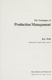 Tapa de The techniques of production management