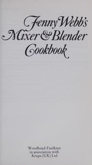 Tapa de Jenny Webb's mixer & blender cookbook