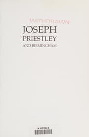 Tapa de Joseph Priestley and Birmingham