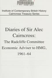 Tapa de Diaries of Sir Alec Cairncross