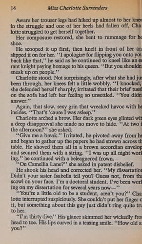Tapa de Miss Charlotte Surrenders