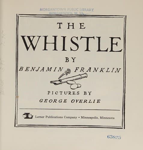 Tapa de The Whistle. (Seedling Book)