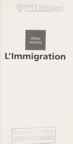 Tapa de L'immigration