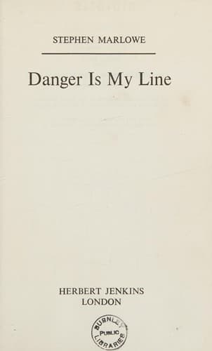 Tapa de Danger Is My Line