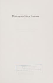 Tapa de Powering the green economy