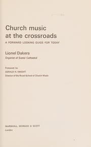 Tapa de Church music at the crossroads