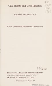 Tapa de Civil rights and civil liberties