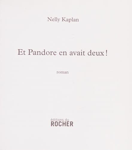 Tapa de Et Pandore en avait deux!