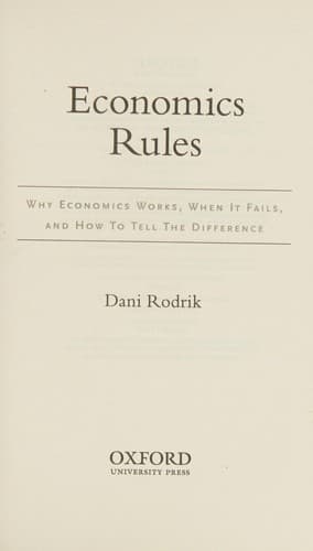 Tapa de Economics Rules