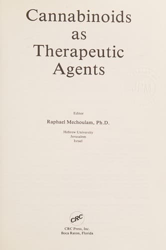 Tapa de Cannabinoids As Therapeutic Agents
