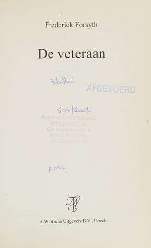 Tapa de De veteraan