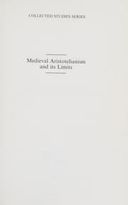 Tapa de Medieval Aristotelianism and its limits