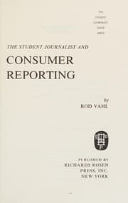 Tapa de The student journalist and consumer reporting