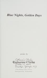 Tapa de Blue nights, golden days